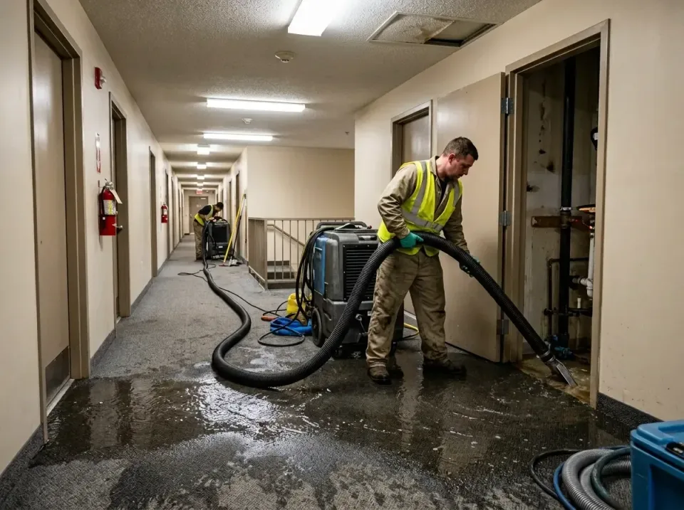 multi-unit-apartment-hallway-f-005 — frequently asked questions, Emergency Burst Pipe Water Extraction & Removal in Fortvill…